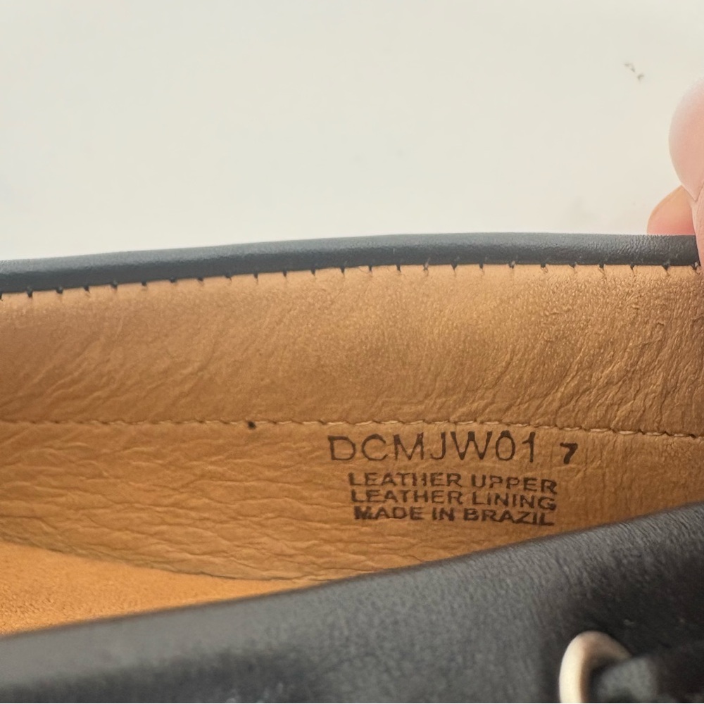 marc joseph black leather driving loafers bow detail slip on - Picture 7 of 7